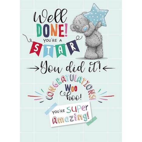 Well Done You Did It Congratulations Me to You Bear Card £1.79